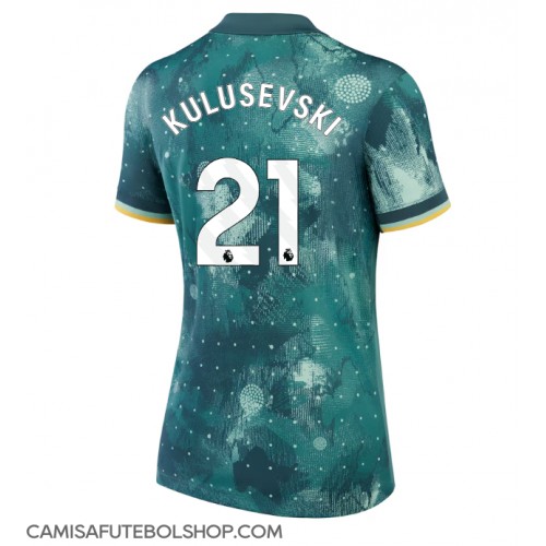 Camisa de time de futebol Tottenham Hotspur Dejan Kulusevski #21 Replicas 3º Equipamento Feminina 2024-25 Manga Curta